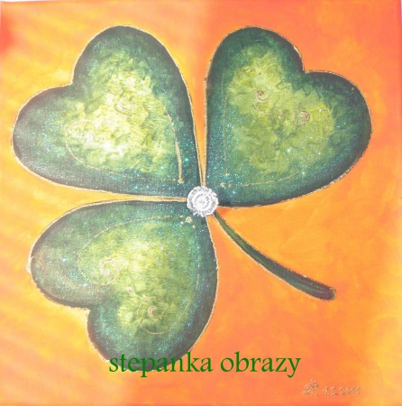 33 TROJLÍSTEK ÚSPĚCHU (broušené kříšťálové sklo)-osobní